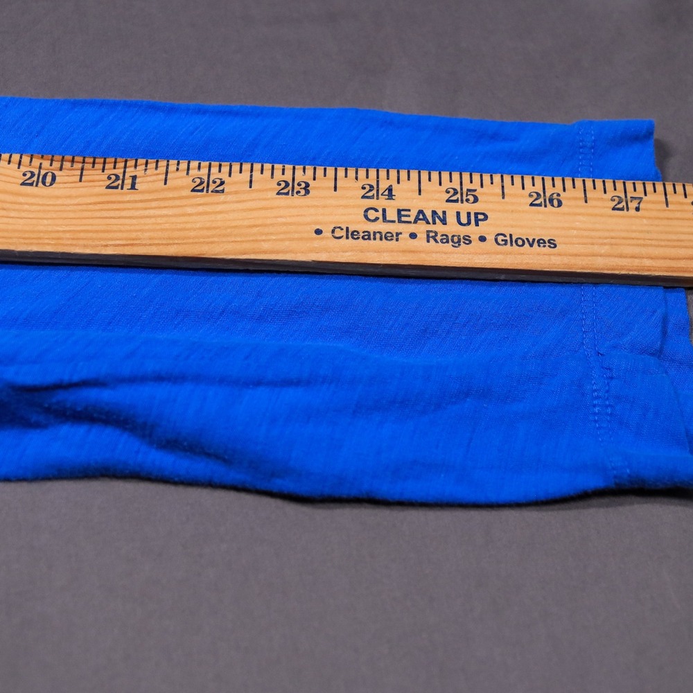 James Perse Long Sleeve T-Shirt Mens 4 Blue Slub Cotton Crew Neck MUA3514 USA - Picture 12 of 12